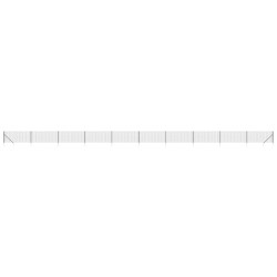 vidaXL Cerca de alambre con pinchos de anclaje gris antracita 1x25 m