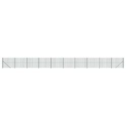 vidaXL Cerca de alambre con brida verde 2,2x25 m