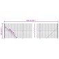 vidaXL Cerca de alambre con brida verde 2,2x25 m vidaXL Cerca de alambre con brida verde 2,2x25 m