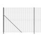 vidaXL Cerca de alambre con brida gris antracita 1,6x10 m