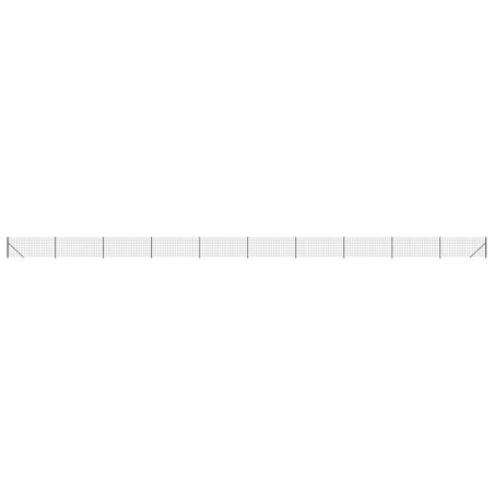 vidaXL Cerca de alambre con brida gris antracita 1x25 m