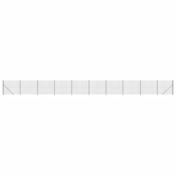 vidaXL Cerca de alambre con brida gris antracita 1,4x25 m