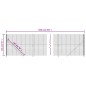 vidaXL Cerca de alambre con brida gris antracita 1,4x25 m vidaXL Cerca de alambre con brida gris antracita 1,4x25 m