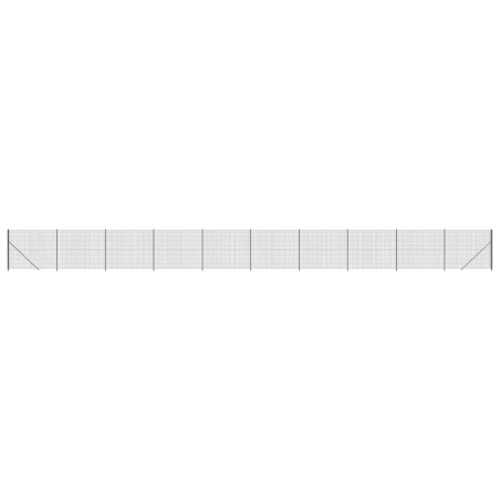vidaXL Cerca de alambre con brida gris antracita 1,4x25 m