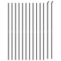 vidaXL Cerca de alambre con brida gris antracita 1,4x25 m