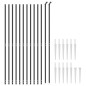 vidaXL Cerca de alambre con pinchos de anclaje gris antracita 1,4x25 m vidaXL Cerca de alambre con pinchos de anclaje gris antracita 1,4x25 m