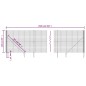 vidaXL Cerca de alambre con pinchos de anclaje gris antracita 1,4x25 m vidaXL Cerca de alambre con pinchos de anclaje gris antracita 1,4x25 m