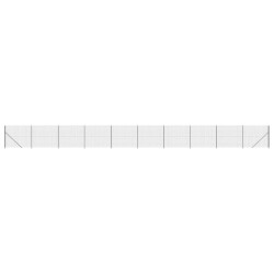 vidaXL Cerca de alambre con brida gris antracita 2x25 m