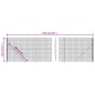 vidaXL Cerca de alambre con brida gris antracita 2,2x25 m vidaXL Cerca de alambre con brida gris antracita 2,2x25 m