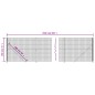 vidaXL Cerca de alambre con brida gris antracita 1,8x25 m vidaXL Cerca de alambre con brida gris antracita 1,8x25 m