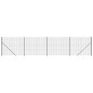 vidaXL Cerca de alambre con brida gris antracita 1,6x10 m