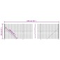 vidaXL Cerca de alambre con brida gris antracita 1,6x10 m