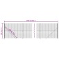 vidaXL Cerca de alambre con brida gris antracita 1,8x25 m vidaXL Cerca de alambre con brida gris antracita 1,8x25 m