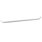 vidaXL Rieles de cortina 2 uds aluminio blanco y plateado 40-60 cm vidaXL Rieles de cortina 2 uds aluminio blanco y plateado 40-60 cm