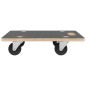 vidaXL Soportes con ruedas 2 uds rectangular 80x55x11,5 cm vidaXL Soportes con ruedas 2 uds rectangular 80x55x11,5 cm