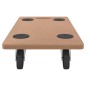 vidaXL Soportes con ruedas 2 uds madera de ingeniería rectangular vidaXL Soportes con ruedas 2 uds madera de ingeniería rectangular