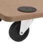vidaXL Soportes con ruedas 2 uds madera de ingeniería rectangular vidaXL Soportes con ruedas 2 uds madera de ingeniería rectangular