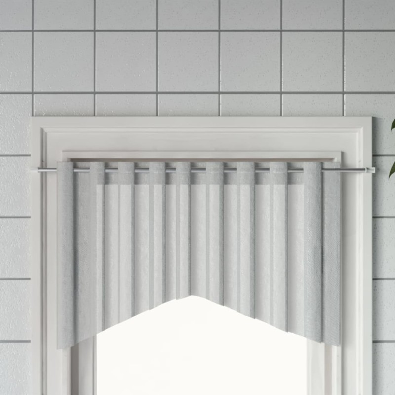 vidaXL Rieles de cortina 2 uds aluminio blanco y plateado 90-130 cm vidaXL Rieles de cortina 2 uds aluminio blanco y plateado 90-130 cm