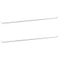 vidaXL Rieles de cortina 2 uds aluminio blanco y plateado 90-130 cm vidaXL Rieles de cortina 2 uds aluminio blanco y plateado 90-130 cm