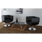vidaXL Taburete de bar 2 unidades cuero artificial negro vidaXL Taburete de bar 2 unidades cuero artificial negro