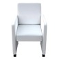 vidaXL Sillas de comedor 4 unidades cuero sintético blanco vidaXL Sillas de comedor 4 unidades cuero sintético blanco