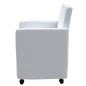 vidaXL Sillas de comedor 4 unidades cuero sintético blanco vidaXL Sillas de comedor 4 unidades cuero sintético blanco