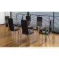 vidaXL Sillas de comedor 6 unidades cuero sintético negro vidaXL Sillas de comedor 6 unidades cuero sintético negro