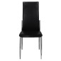 vidaXL Sillas de comedor 6 unidades cuero sintético negro vidaXL Sillas de comedor 6 unidades cuero sintético negro