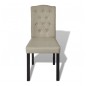 vidaXL Sillas de comedor 6 unidades de tela camel vidaXL Sillas de comedor 6 unidades de tela camel
