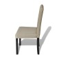 vidaXL Sillas de comedor 6 unidades de tela camel vidaXL Sillas de comedor 6 unidades de tela camel