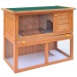vidaXL Casa de animales pequeños jaula conejera 1 puerta madera vidaXL Casa de animales pequeños jaula conejera 1 puerta madera