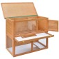 vidaXL Casa de animales pequeños jaula conejera 1 puerta madera vidaXL Casa de animales pequeños jaula conejera 1 puerta madera