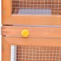 vidaXL Casa de animales pequeños jaula conejera 1 puerta madera vidaXL Casa de animales pequeños jaula conejera 1 puerta madera