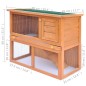 vidaXL Casa de animales pequeños jaula conejera 1 puerta madera vidaXL Casa de animales pequeños jaula conejera 1 puerta madera