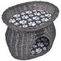 vidaXL Casa/cama/ rascador para mascotas de sauce con cojín vidaXL Casa/cama/ rascador para mascotas de sauce con cojín