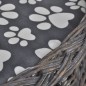 vidaXL Casa/cama/ rascador para mascotas de sauce con cojín vidaXL Casa/cama/ rascador para mascotas de sauce con cojín
