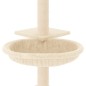 vidaXL Rascador para gatos con postes de sisal color crema 72 cm vidaXL Rascador para gatos con postes de sisal color crema 72 cm