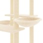vidaXL Rascador para gatos con postes de sisal color crema 133 cm vidaXL Rascador para gatos con postes de sisal color crema 133 cm