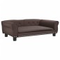 vidaXL Cama para perros de cuero sintético marrón 95x55x30 cm vidaXL Cama para perros de cuero sintético marrón 95x55x30 cm