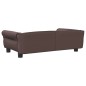 vidaXL Cama para perros de cuero sintético marrón 95x55x30 cm vidaXL Cama para perros de cuero sintético marrón 95x55x30 cm