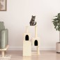 vidaXL Rascador para gatos con postes de sisal color crema 82 cm vidaXL Rascador para gatos con postes de sisal color crema 82 cm