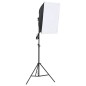 vidaXL Kit de estudio fotográfico con softbox y fondo vidaXL Kit de estudio fotográfico con softbox y fondo