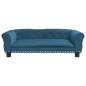 vidaXL Cama para perros de terciopelo azul 95x55x30 cm vidaXL Cama para perros de terciopelo azul 95x55x30 cm