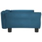 vidaXL Cama para perros de terciopelo azul 95x55x30 cm vidaXL Cama para perros de terciopelo azul 95x55x30 cm