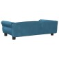 vidaXL Cama para perros de terciopelo azul 95x55x30 cm vidaXL Cama para perros de terciopelo azul 95x55x30 cm
