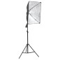 vidaXL Kit de estudio fotográfico con softbox y fondo vidaXL Kit de estudio fotográfico con softbox y fondo
