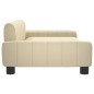 vidaXL Cama para perros de tela crema 90x53x30 cm vidaXL Cama para perros de tela crema 90x53x30 cm