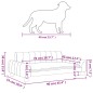 vidaXL Cama para perros de tela crema 90x53x30 cm vidaXL Cama para perros de tela crema 90x53x30 cm