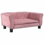vidaXL Cama para perros de terciopelo rosa 70x45x30 cm vidaXL Cama para perros de terciopelo rosa 70x45x30 cm