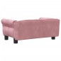 vidaXL Cama para perros de terciopelo rosa 70x45x30 cm vidaXL Cama para perros de terciopelo rosa 70x45x30 cm